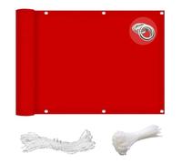 GAIFNAG Privacy per Balcone 70 x 700 cm Copri Ringhiera Esterno, Telo Copertura Privacy Protezione della Privacy Frangivento,Anti-UV per Balcone e Terrazza, Rosso