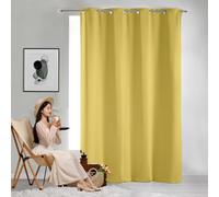 GAIFNAG Tende Oscuranti Termiche Morbide 50 x 70 cm Termiche Isolanti, Tende Coprente e Moderne Tende Moderne a Vela Trasparente per Porta Finestra, Decorazione, Giallo