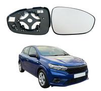 GaiHLi Vetro Specchietto Retrovisore per Dacia SANDERO 2008-2013 2021-2023, Riscaldabile Sinistro Destro Ricambio,2021-2023-Right