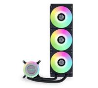 LIANLI Galahad II LITE 360 RGB Black CPU Cooler, 1.1" (28mm), Dotato di Ventola RGB, Compatibile con LGA1700, LGA1851, AM4, AM5, Radiatore da 14,2 pollici (360 mm), Spessore 1,1" (27 mm)