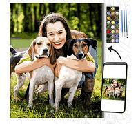 GAILEAF Dipingi con i numeri personalizzati per adulti, kit per dipingere ritratti e animali domestici, regali fai-da-te Crea la tua foto