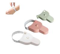 GAILY YOUTH metro a nastro per il corpo 3 pezzi,metro a nastro retrattile automatico da 150 cm, metro a nastro retrattile portatile per la misurazione del corpo e il fitness (bianco rosso verde)