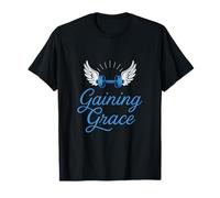 Gaining Grace Christian Gym Bibbia Verse Design Maglietta