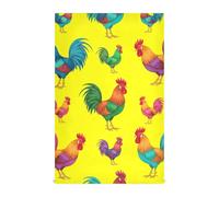 GAIREG Asciugamani colorati con galli gialli, 71 x 45 cm, set di 4 asciugamani a molla, colore giallo