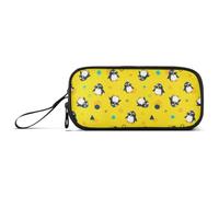 GAIREG Astuccio a 3 strati con pinguini dei cartoni animati | Astuccio organizer per ragazze, design verticale, per penne, pennarelli e calcolatrici