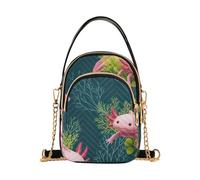 GAIREG Axolotls - Portafoglio piccolo per telefono | Borsa per telefono con tre modi di trasporto: a tracolla, a spalla o dalla maniglia superiore