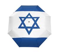 GAIREG Bandiera Israele Simbolo di Colore Ombrello Da Viaggio Auto Open Close Ombrello Pieghevole Compatto Leggero