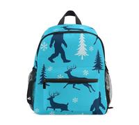 GAIREG Blue Gorilla - Zaino per bambini con targhetta per nome, zaini per bambini, Gorilla Blu, Small, Zaini Carino