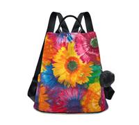 GAIREG Carnaval Celebration Zaino da donna retrò Zaino antifurto Borsa a mano Borsa da viaggio, Stampa floreale Tie Dye