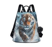 GAIREG Cartton Koala Saying Hi - Zaino da donna con pompon, borsa da viaggio, L'animale corre nella neve