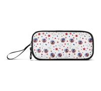 GAIREG Custodia per bicchieri di vino per Natale | Grande astuccio per matite con ampia apertura, pronto per essere confezionato, 2 l, guscio in nylon, adatto per matite piatte