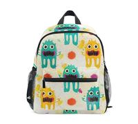 GAIREG Cute Monster Splash - Zaino da bambina con targhetta per nome, zaino da viaggio per la scuola, per bambini, Carino Mostro Splash, 6-8 Years, Zaini Carino