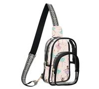 GAIREG Elegante borsa da stadio rosa trasparente per ballerina unisex