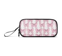 GAIREG Grazioso organizer per matite con fiocco rosa, ben ordinato | Portapenne per adulti, design in piedi, afferralo e vai, può contenere penne, pennarelli e calcolatrici
