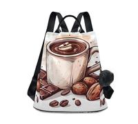 GAIREG Hot Chocolate Zaino da donna Design antifurto Viaggi Escursionismo Campeggio Zaino Pack, Cioccolato caldo