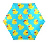 GAIREG Ombrello giallo brillante blu anatra per sole, leggero e durevole Upf ombrello per le donne, ombrelli da viaggio per sole