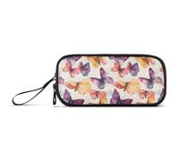 GAIREG Vintage Farfalla Stand-up Pencil Bag, Mess-free | Organizer per matite per bambini, design a 3 strati, ben ordinato, contiene penne, pennarelli e una calcolatrice