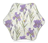 GAIREG Viola Iris Fiori Dots Bambino Ombrello Bambino Bambino Ombrello Antivento Ombrello per Pioggia Stick Ombrelli per Bambini