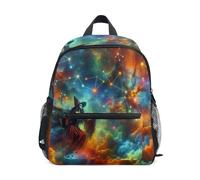 GAIREG Witch Clouds - Zaino per bambini con targhetta per il nome, borsa per la scuola per bambini, Nuvole da strega, 6-8 anni, Graziosi zaini