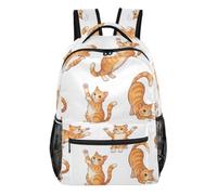 GAIREG Zainetto a forma di anatra gialla con design multi tasca per scuola e viaggio, Gatto carino 1, Medium, Zaino casual per la scuola | Borsa per libri con cinghie imbottite regolabili, stile pulito per tutti i giorni per attività all'aperto
