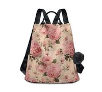 GAIREG Zaino alla moda borsa da donna design con tasca con cerniera, Fiori vintage-331