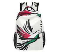 GAIREG Zaino con gatto arancione con design multi tasca per scuola e viaggio, Colomba della pace, Medium, Zaino casual per la scuola