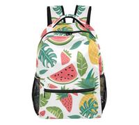 GAIREG Zaino con tasche multiple e cinghie regolabili, Anguria tropicale, Medium, Zaino casual per la scuola | Libreria con più zone di stoccaggio, cinghie imbottite regolabili per scuola media