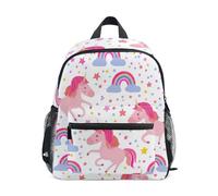 GAIREG Zaino per bambini con simpatico unicorno, con targhetta per nome, zaino da viaggio per bambini, Unicorni Carini 2, 3-5 Years, Zaini Carino