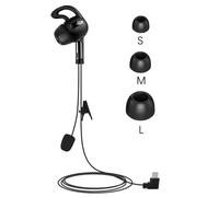 GaiRen Auricolare USB tipo C per arbitro dell'orecchio destro, con gancio per auricolare, adatto per radio interfono V6 V4 Soccer Football Coach