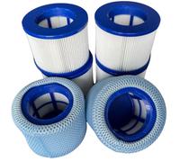 GAJA Set di filtri 2 in 1 per spa gonfiabili, Infinite Spa, 6 cartucce filtranti e 2 reti di protezione per Clever Spa e filtro Whirlpool Accessori Spa filtri di ricambio per piscine gonfiabili