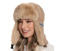 Gajaous Cappello Trapper Invernale con Orecchie Riparate dal Vento, Cappello Bomber in Finta Pelliccia per Donne e Uomini, Cappello Ushanka Termico Russo per Sci e Caccia all'Aperto
