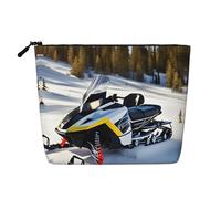 GaJher Advanced Snowmobile Fake Hemp Makeup Bag - La tua soluzione unica per articoli da toeletta da viaggio e cosmetici quotidiani - Custodia con cerniera, nera, taglia unica, Nero, One Size