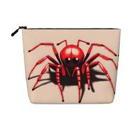 GaJher Cute little red spider Fake Hemp Makeup Bag - La tua soluzione unica per articoli da toeletta da viaggio e cosmetici quotidiani - Custodia con cerniera, nera, taglia unica, Nero, One Size