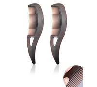 GAJUS 2 pcs pettini antiforfora, pettini a denti cavi per cuoio capelluto antiforfora, pettini a pressione con manici antigraffio, pettini per la cura del cuoio capelluto per uomini e donne