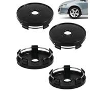GAJUS 4 pezzi Coprimozzo, Coprimozzi Auto Universale, Stabili Coprimozzo Per Auto Di Ricambio Per Centri Ruota,coprimozzo volkswagen,Con Mercedes E Audi E Volkswagen Ruota In Lega (Od 56Mm Id 51Mm)