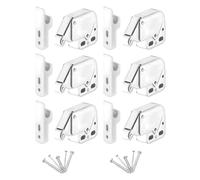 GAJUS 6 Pezzi Scrocco a Molla Per Armadi, Mini Chiusura a Pressione, Push Serratura Con Chiusura a Molla Armadio Con Serratura a Molla Con Viti Per Comodini Armadietti Schedari Porte Mobili