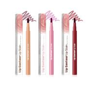 GAJUS Set di 3 Matite per Contorno Labbra Lunga Tenuta, Opaco Impermeabile e Antisbiadimento, Kit Rossetto e Matita Labbra, Ideale per Definire e Riempire le Labbra in Modo Naturale e Preciso