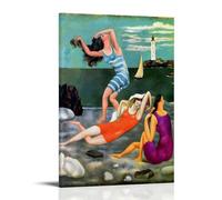 GAJUST Pablo Picasso The Bathers Poster The Bathers Painted by Pablo Picasso in 1918., Stampa artistica su tela con cornice, 30 x 45 cm