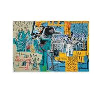 GAJUYL Poster di Jean-Michel Basquiat Bird on Money 1, serie artistica con graffiti, stampa su tela, pittura decorativa, senza cornice, 50 x 75 cm