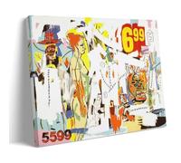 GAJUYL Poster Jean-Michel Basquiat Andy Warhol Graffiti Art Series poster Street Art stampa su tela pittura decorativa; cornice; 40 x 60 cm