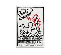 GAJUYL Poster pop art Keith Haring 83 di Keith Haring, stampa artistica su tela, decorazione per la casa, senza cornice, 40 x 60 cm