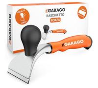 Gakago Raschietto - Lama di alta qualità da 65 mm in resistente carburo di tungsteno - Raschietto universale ergonomico e antiscivolo per legno, metallo, cemento o pietra