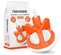 Gakago Sistema di livellamento per piastrelle set da 300 pezzi 1 mm - Ausilio per la posa per un'esecuzione perfetta delle fughe - Gamma superiore per spessori di piastrelle da 3 a 18 mm