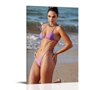 Gal Gadot Poster artistico anti schizzi per soggiorno e camera da letto, dipinti da appendere adatti per più scenari, non c'è bisogno di perforare, facile da installare, adatto per regali e uso