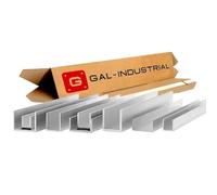GAL-INDUSTRIAL Profilo a U in Alluminio 40x50x40x4 mm Lunghezza 100cm PA38 Binario Tagliato su Misura