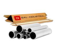 GAL - INDUSTRIAL Tubo in Alluminio 25 x 1 mm Lunghezza 80 cm | Profilo Tondo in Alluminio EN6060 | Ø 25 mm Spessore 1 mm