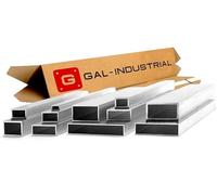 GAL-INDUSTRIAL Tubo Rettangolare in Alluminio 40 x 10 x 2 mm Lunghezza 200 cm Profilo Quadrato Tagliato a Misura