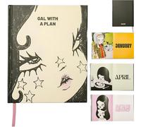 Gal With A Plan - Agenda 2026 con copertina rigida, organizer mensile e settimanale con opere d'arte e adesivi, calendario creativo degli obiettivi, design portatile, planner settimanale e mensile per