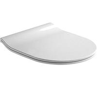 GALA Emma - Sedile WC con Caduta Ammortizzata, Kit di Fissaggio e Cerniere in Acciaio Inox, Colore Bianco, Dimensioni 37,8 x 4,8 x 45,5 cm - Modello G5166501