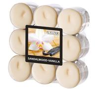 Gala Flavour by - Candela scaldavivande Sandalwood-Vanilla, colore: Nero